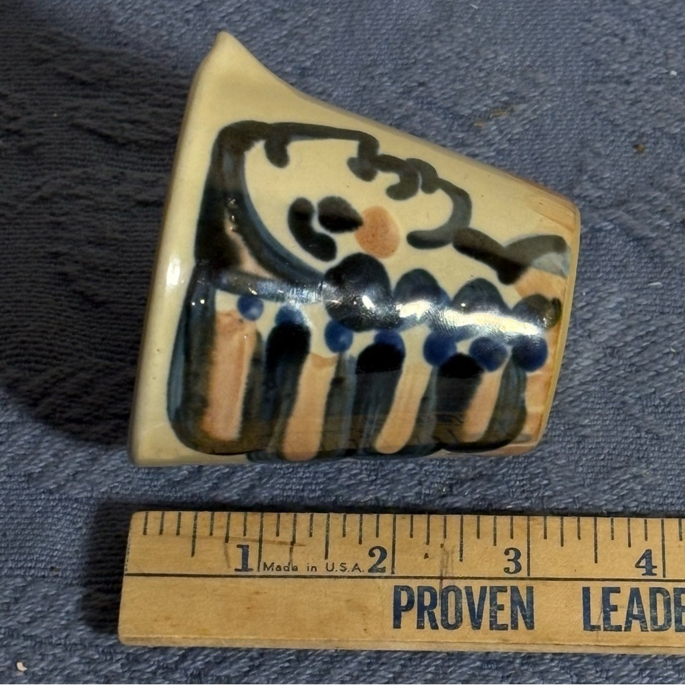 M.A. Hadley Pottery “Firewater” Indian Chief Jigger Measuring Cup VINTAGE - Picture 4 of 5